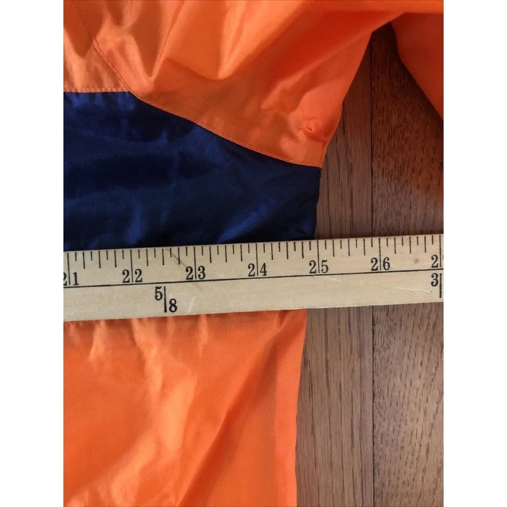 Vtg Auburn University Windbreaker Rain Jacket Orange Storm Duds Unisex Large